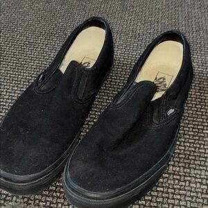 Vans Men's Classic Black Slip-On Sneakers